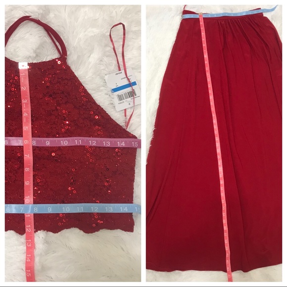 Morgan & Co. Two-Piece Scarlet Lace Evening dress - Picture 8 of 8